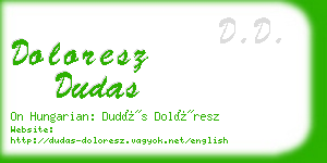 doloresz dudas business card